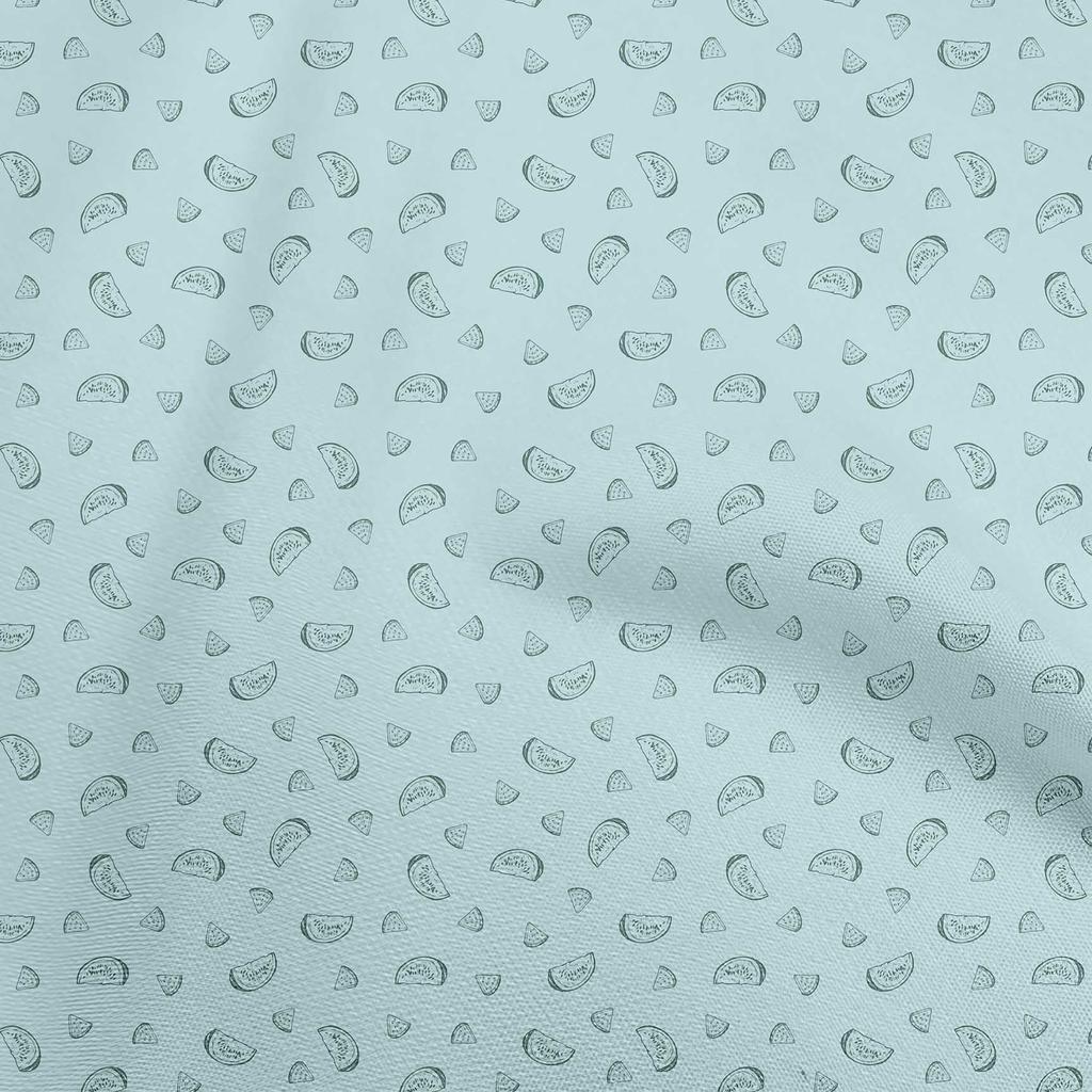 oneOone Cotton Flex Gray Fabric Watermelon Diy Clothing Quilting Fabric Print Fabric By Yard 40 Inch