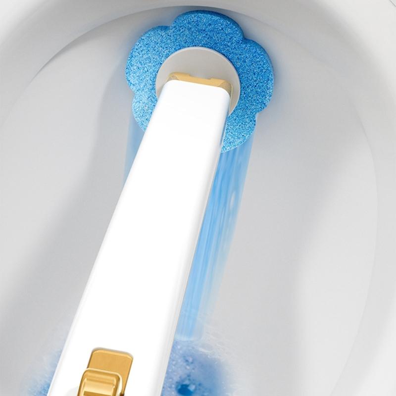 Practical Toilet Bowl Brush with Replaceable Brush Head Bathroom Toilet Washing Brush Toilet Cleaning Tool Easy to Clean