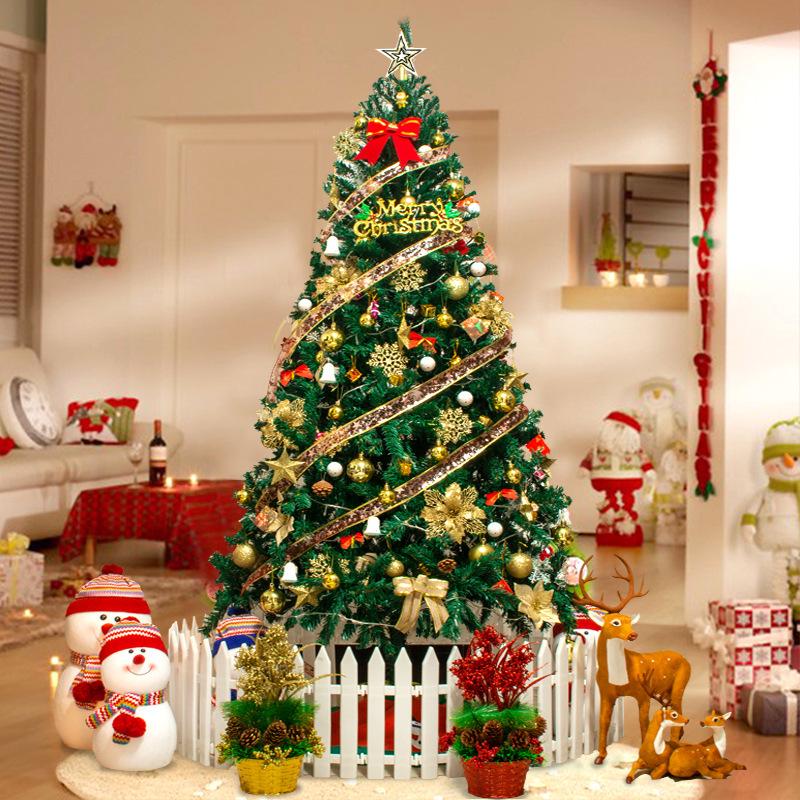 2025 Luxury Christmas Tree Package: 1.2-4M Luminous with Ornaments
