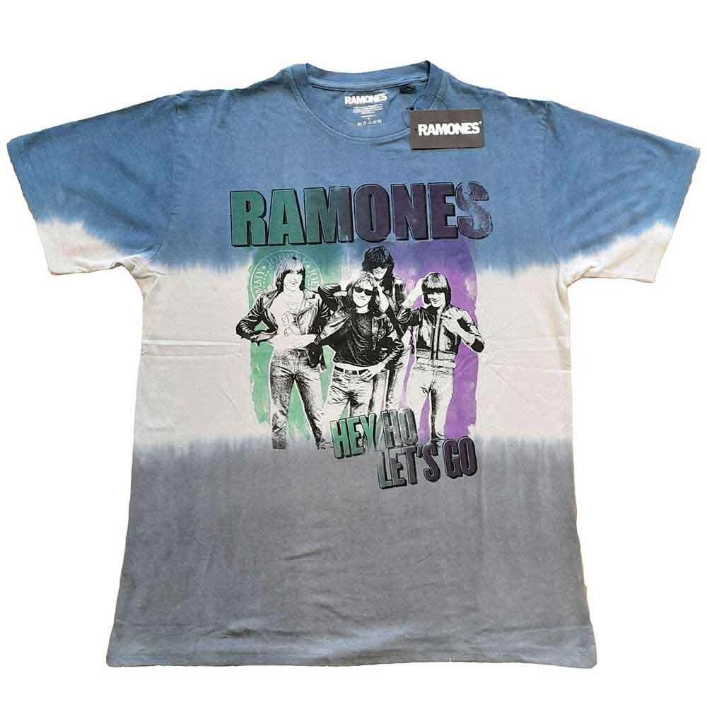 Ramones Unisex T-Shirt: Hey Ho Retro (Dip-Dye) (Medium) 4XL