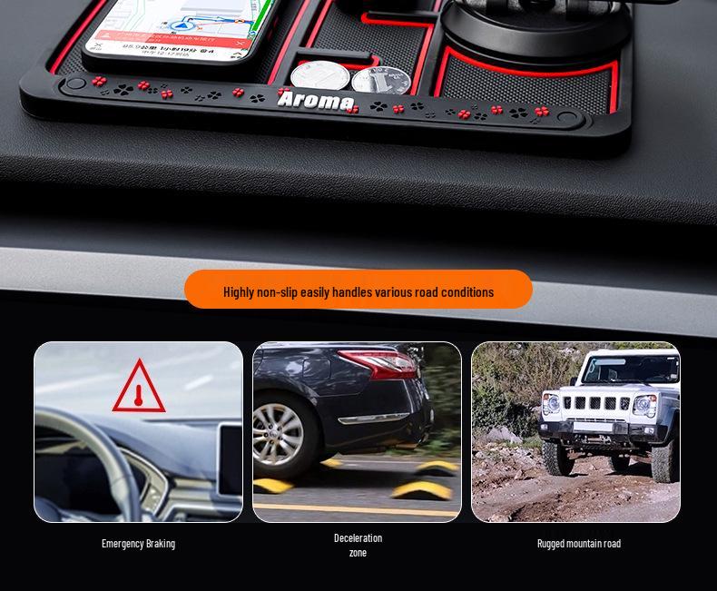 B-28 4v1 Aromaterapeutická protiskluzová podložka na telefon do auta