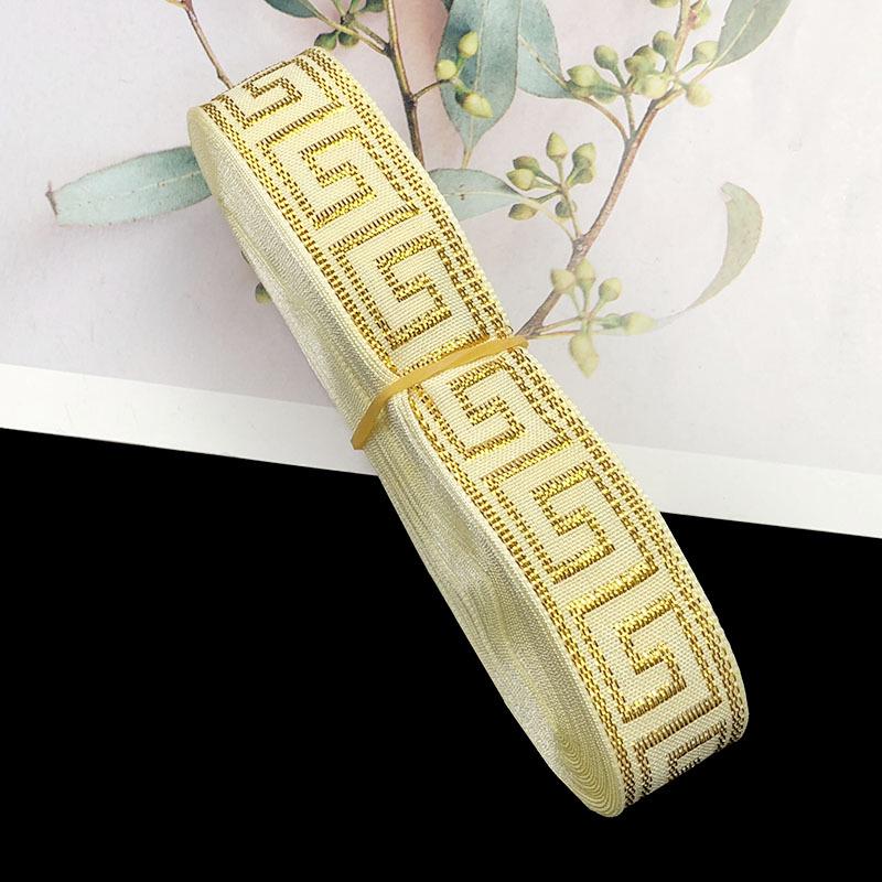 2cm Ethnic Style Colorful Jacquard Lace Ribbon for Curtains and DIY Clothing Accessories