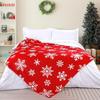 1pc Christmas Red Throw Blanket White Snowflake Throw Blanket Xmas Winter Holiday Cozy Fuzzy Plush Throw Blankets Super Soft