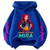 Fall and Winter Kpop Demon Hunter Children's Hooded Sweatshirt Cute Kpop Demon Hunter Tiger Top Harajuku Boys and Girls