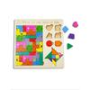 3 In 1 Wooden Puzzle Toy Color Shape Cognition Brain Games for Children Wood Jigsaw Puzzles Toys Tangrams for Children Kids
