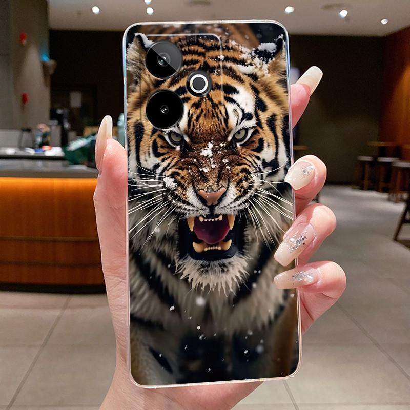

Aesthetic Forest Lotus Pattern Phone Case For Realme GT 7 5G/Realme GT 7T Shockproof Couple Shell Transparent TPU Soft Cover realme GT 7