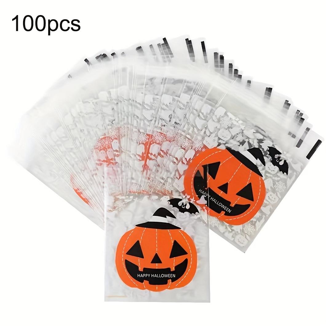 

Halloween Cookie Packaging Bags 10CM*10CM Baking DIY Transparent Candy Gift Bag For Happy Halloween Theme Party Favors 10x10cm&other