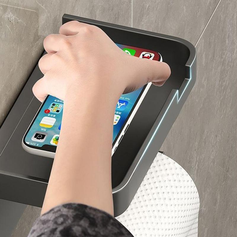 Toilet Paper Holder Plastic Storage Rack Kitchen Towel Placement Of Seasoning Bottles Bathroom Wall Roll Of Paper Phone Storage