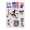 Glow Soccer Tattoos, Waterproof Temporary Freckle Stickers, Football Fan Body Art for Game Day, Night Party Makeup