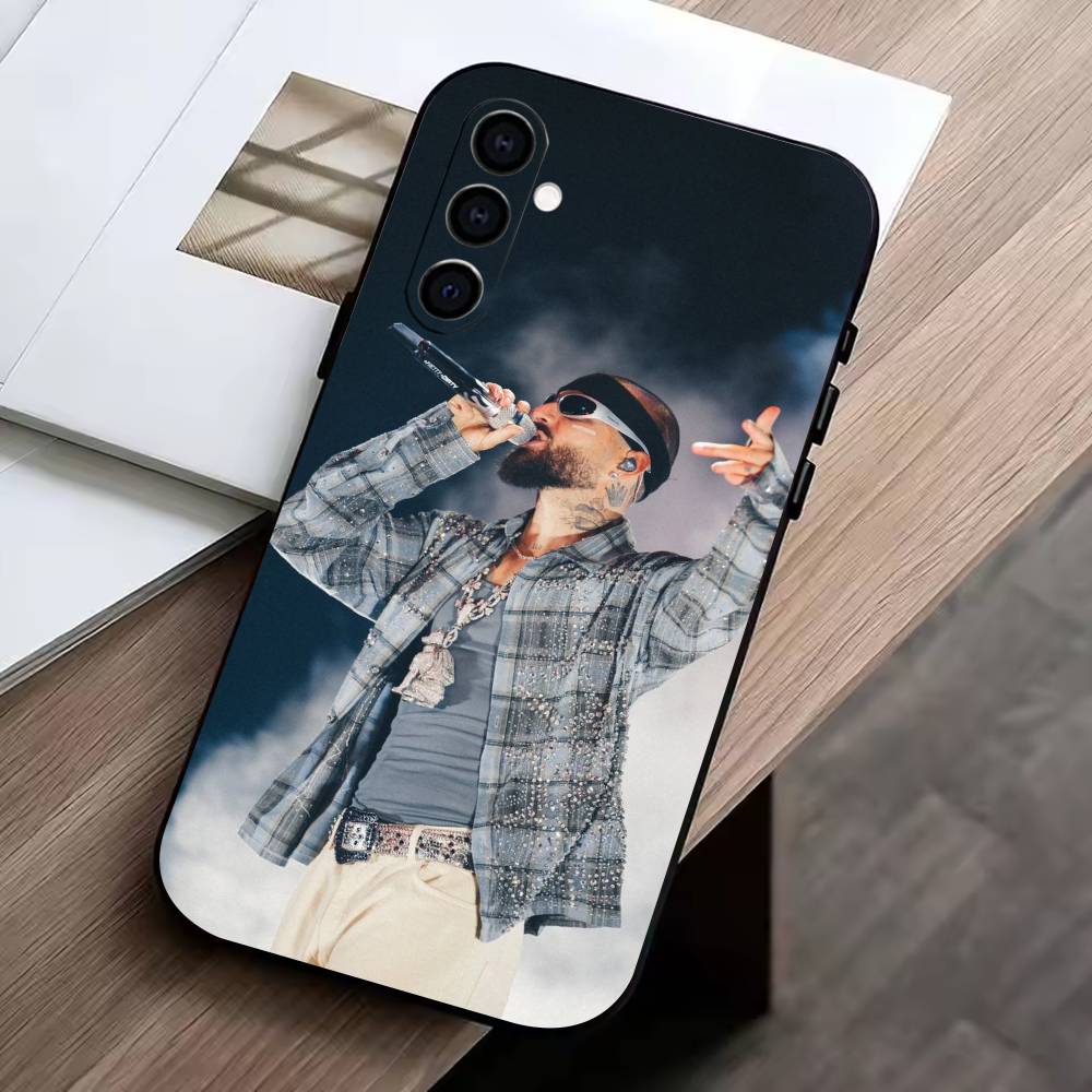 Singer-M-Maluma Phone Case For Samsung Galaxy A73,A72,A71,A70,A53,A52,A51,Soft Silicone Black Cover