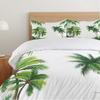 Coconut Palm Three-Piece Quilt Cover 3D Digital Printing Bedding Set Bed Cover