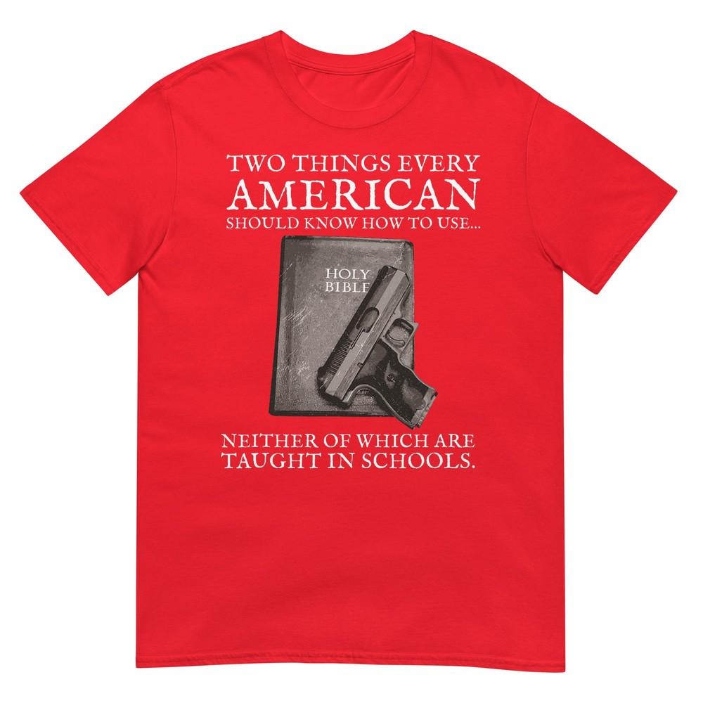 Bible And The 2nd Aunisexdunisext Gun Tshirt S
