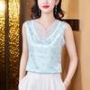 WTEMPO Large Size Satin Jacquard Camisole Vests for Women Spring Summer Solid Color Loose Lace Patchwork Sleeveless Tops