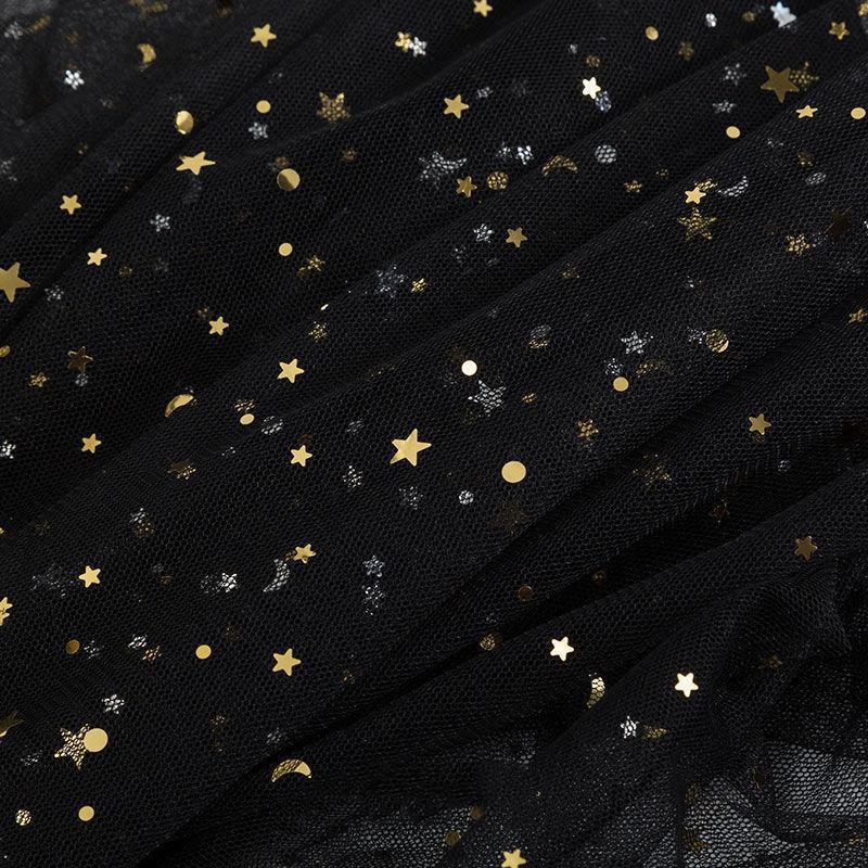 Star Printed Curtains Tulle Balcony  Screen Sheer Curtain Living Room Window Tulle Wedding Ribbon Organza Mesh  DIY  Topper Supplies