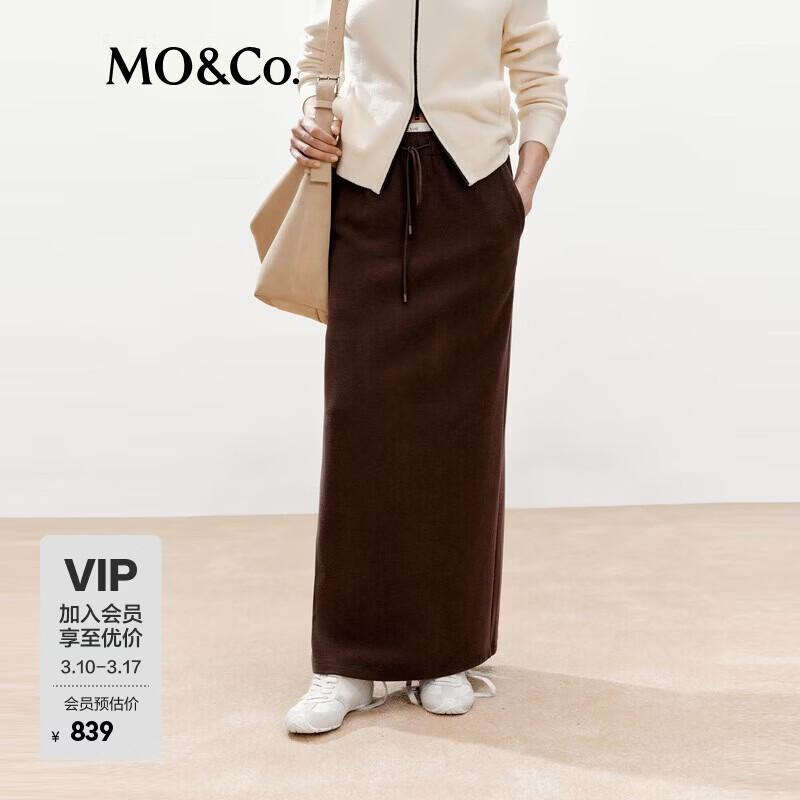 

MO&Co. Women s High-Waist H-Line Long Skirt XS