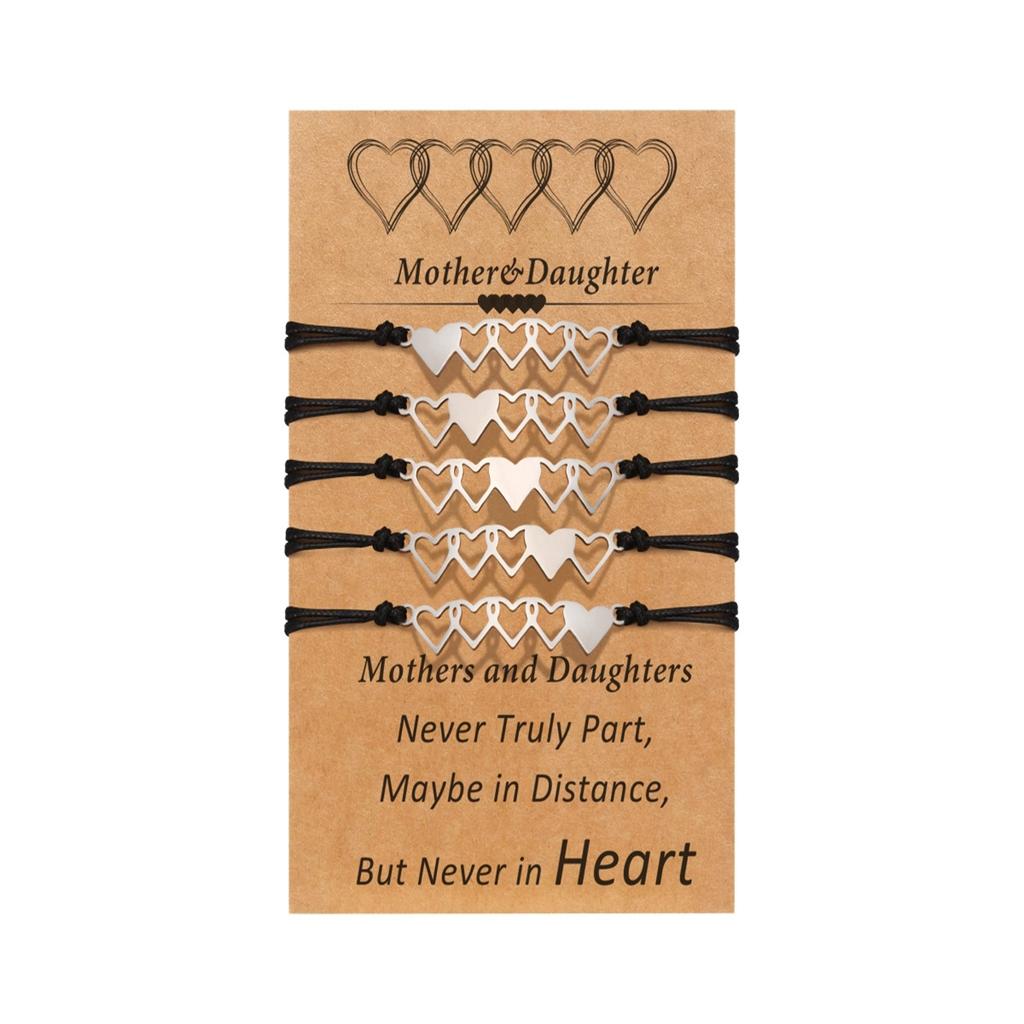 JYL TS Bracelet  Couple Heart Wax Cord Weave Strengthens Intimacy & Bond