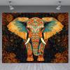 1pc Bohemian background wall cloth home living room bedroom decoration large elephant machine washable fabric tapestry