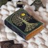 Tree of Life Leather Journal: Vintage Grimoire Book of Shadows