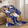 Kraniche Pflaumenblüten Wolken Druck Flanelldecke Schlafzimmerdecke für Wohnzimmer Sofa Mittagspause Weicher Überwurf für Freundesfest Geschenk