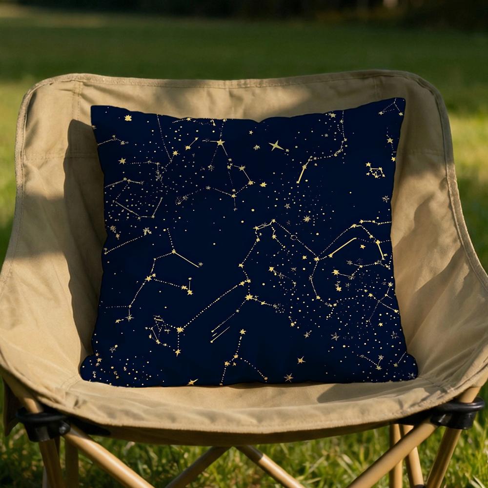 mysterious constellation pattern Cushion Cover Soft Reversible Durable Pillow Cover for Home Car Daily Comfort