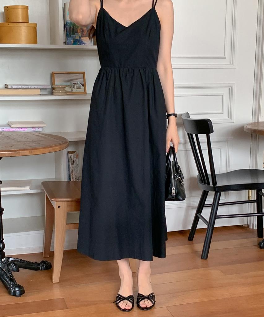 Ppaeppae Sleeveless Bustier Sleeveless Long Dress