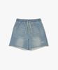 Equip Washed Denim 3.5-Length Sweat Shorts Women'S Blue