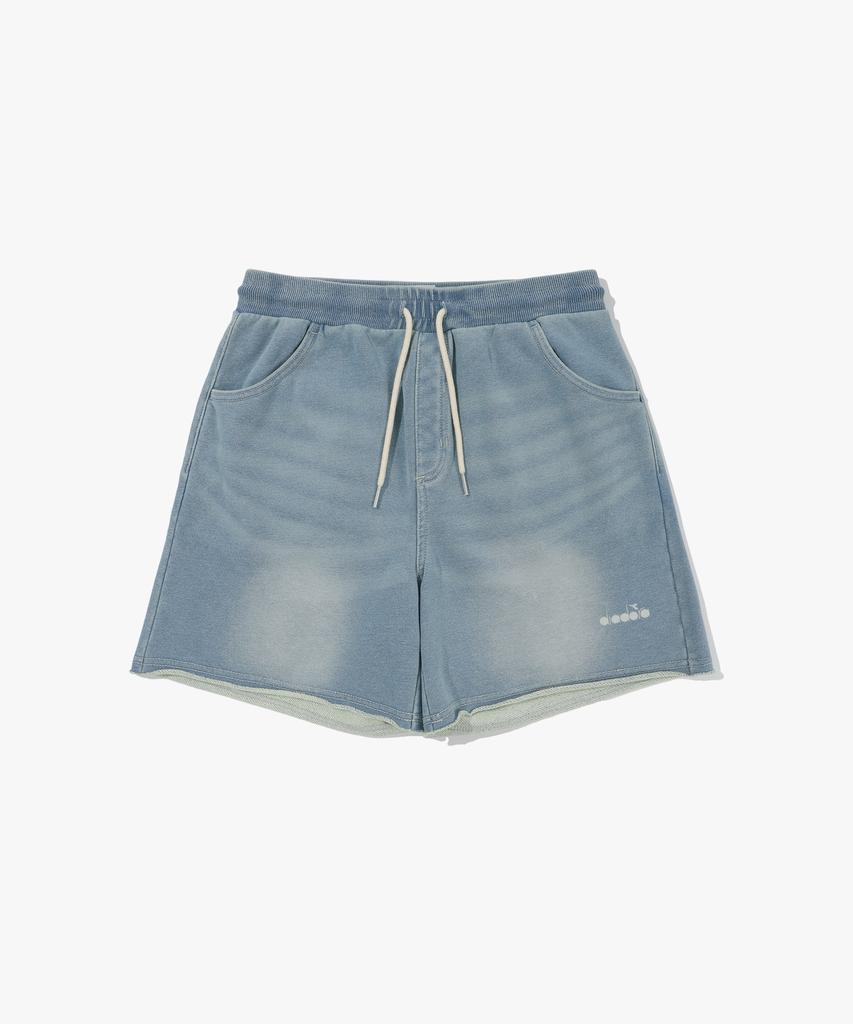 Diadora Equip Washed Denim 3.5-Length Sweat Shorts Women'S Blue