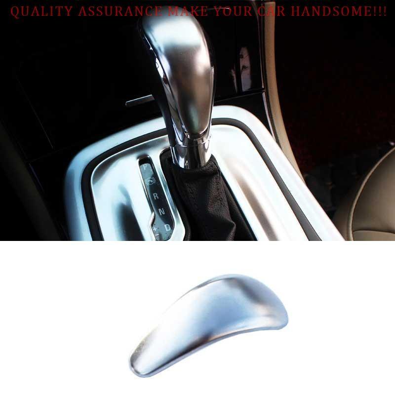 For Buick Regal 2009-2017 Silver Steel Console Gear Shift Knob Cover Trim 1PCS