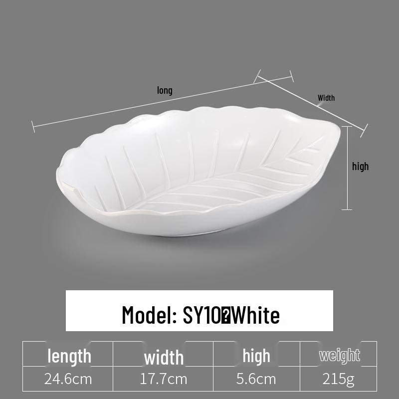 Irregular Shaped White Melamine Plates for Hotel & Restaurant - Porcelain Imitation Cold Dish Saucers