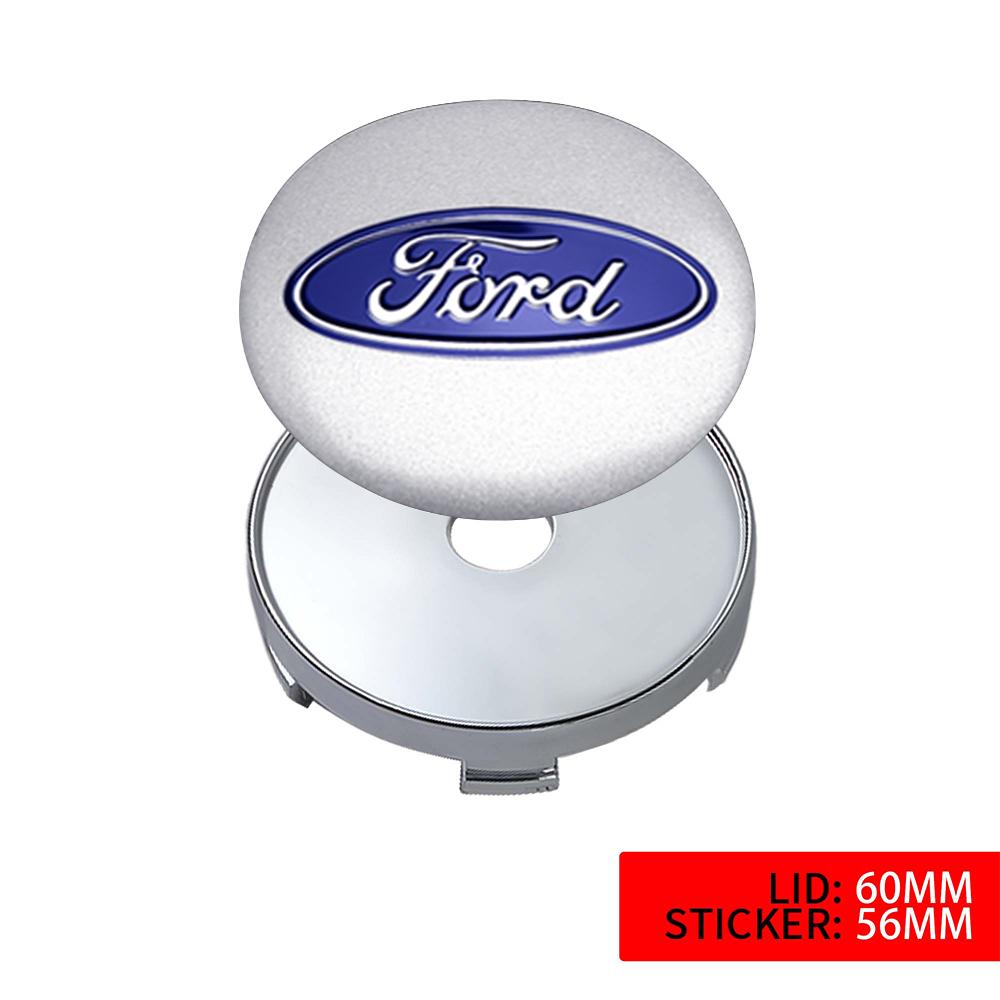 4Pcs 54mm/56mm/60mm For Ford Original Hubcaps Car Wheel Center Covers Decoration Sticker ABS Auto Hub Caps Emblem Replacement