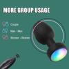 Anal Plug Vibrator Butt Plug Prostate Vibrating Massager Remote Control Female Masturbator Sex Toy for Couple with LED Light