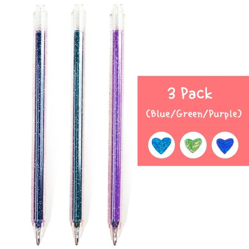 8/12/18 Farben Glitzer Gelstifte 1,0 MM Farbe Gelstift für Schule Büro Malbuch Notizbücher Zeichnen Kritzeln DIY Kunst Marker
