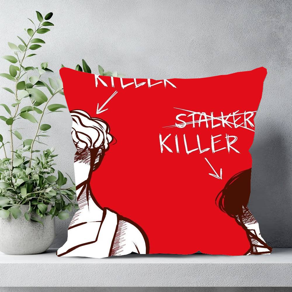 Korean Manga Killing Stalking Vintage Pillow Case Sofa Cushion Cover Room Home Decoration