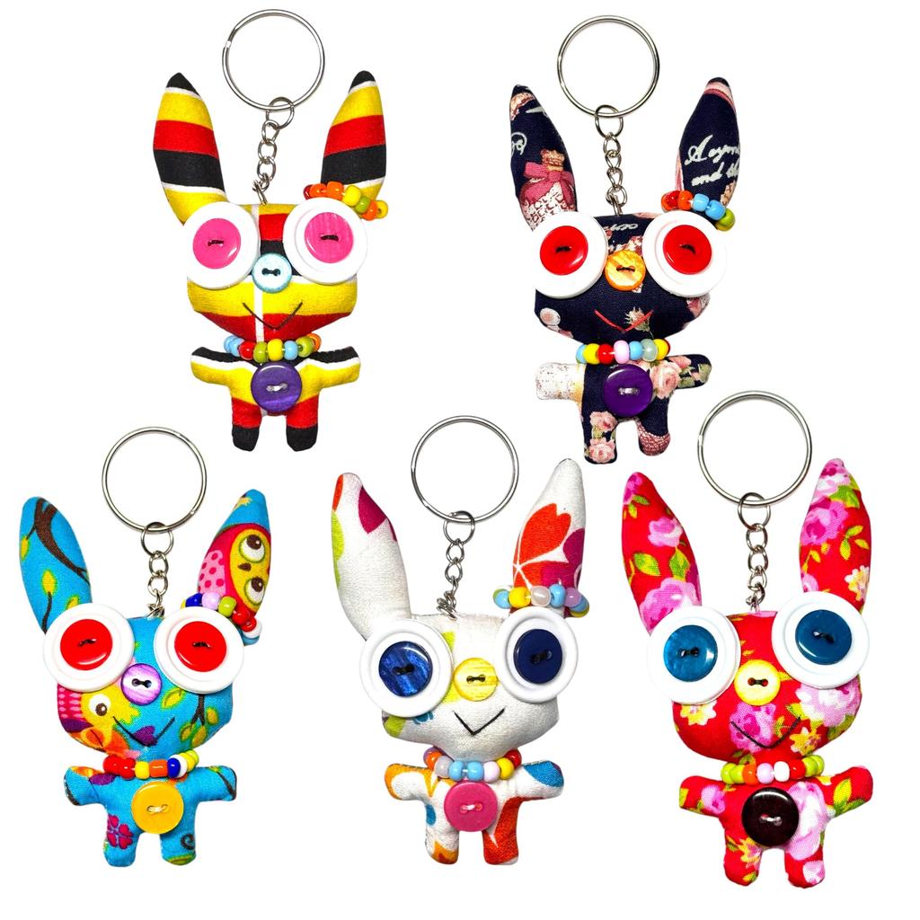 [Gift from the Gods] Thai Monster Doll, amulet doll that eats evil spirits and wards off evil spirits. Keychain, Random Color (Rabbit).