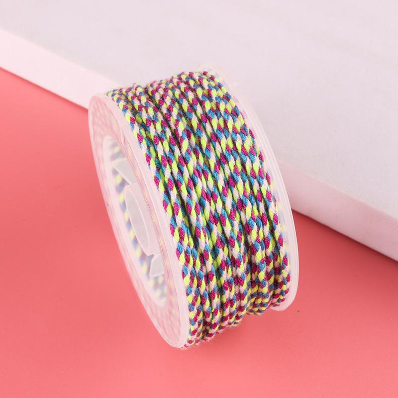 Sigu Sanhua Tibetan-Style Star & Moon Bodhi Cotton Thread - Non-Elastic, Wear-Resistant DIY Weaving Rope