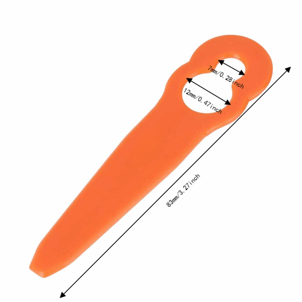 24 Pcs Replacement Part Trimmer Blades Nylon Trimmer Head Replacement Blades  Garden Lawn Trimming