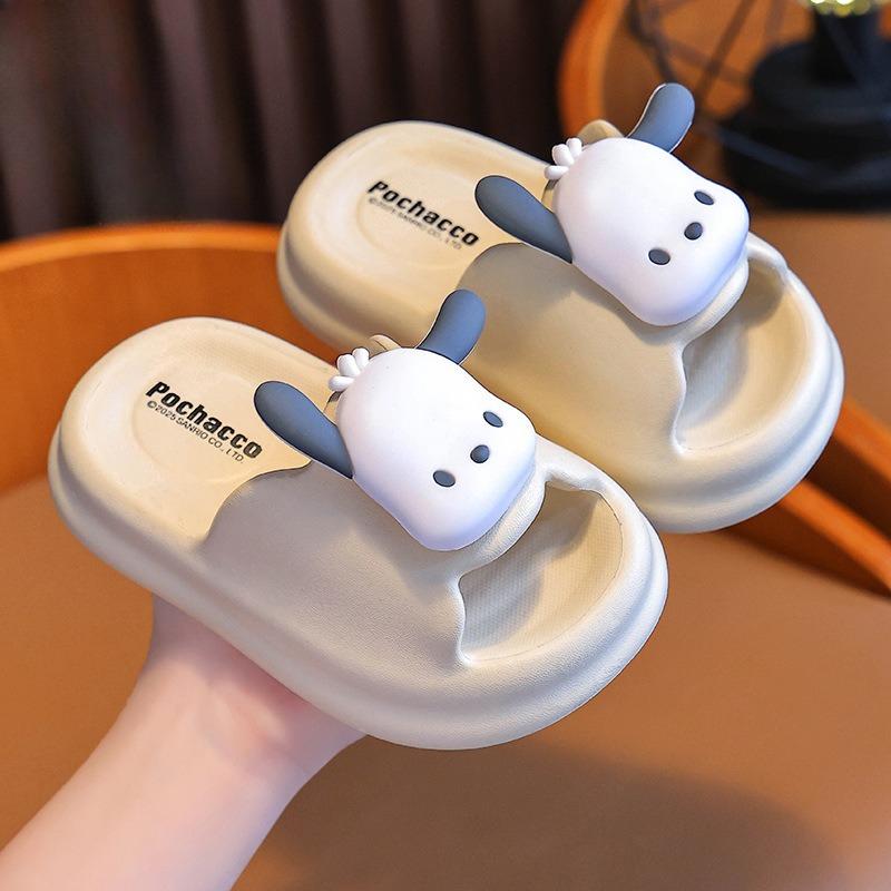 Flip-flops for Girls, Cartoon-style, Cute and Slip-resistant Indoor Soft-soled Shoes