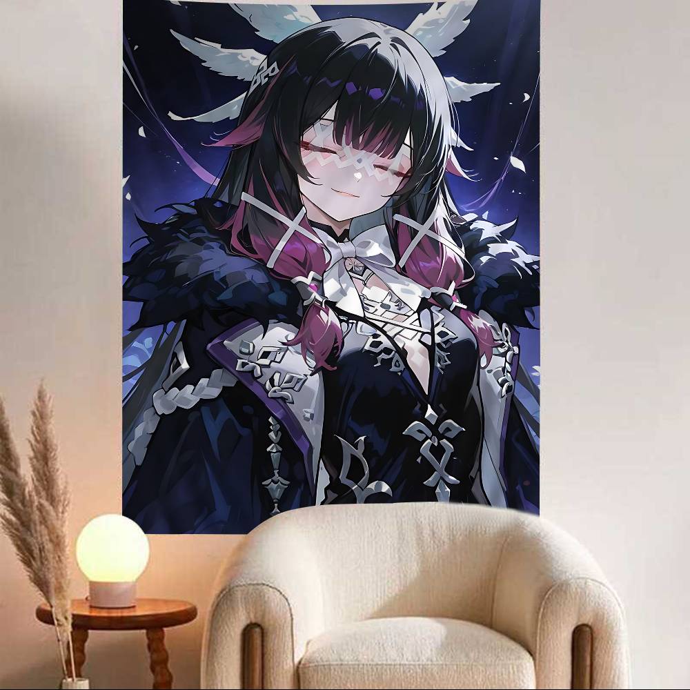 Genshin Impact Columbina Colorful Tapestry Wall Hanging Bohemian Wall Tapestries Mandala Wall Hanging Sheets