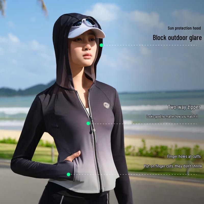 Bosideng Women's Short Hooded Sun Protection Jacket B40525162