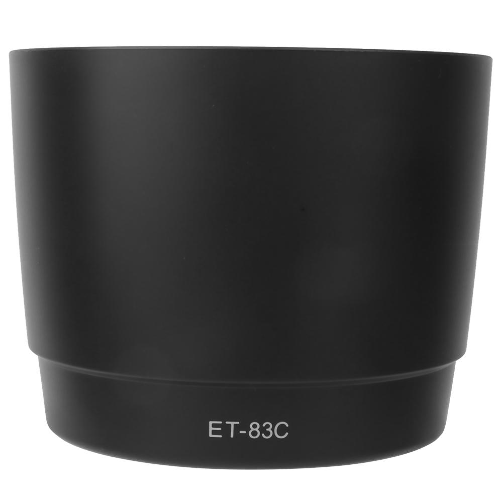 ET 83C Black Plastic Mount Lens Hood for Canon EF 100 400mm f 4.5 5.6L Lenses