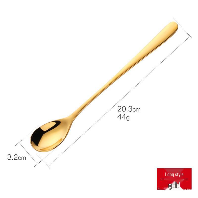 304 Stainless Steel Long Handle Coffee Stirring Spoon