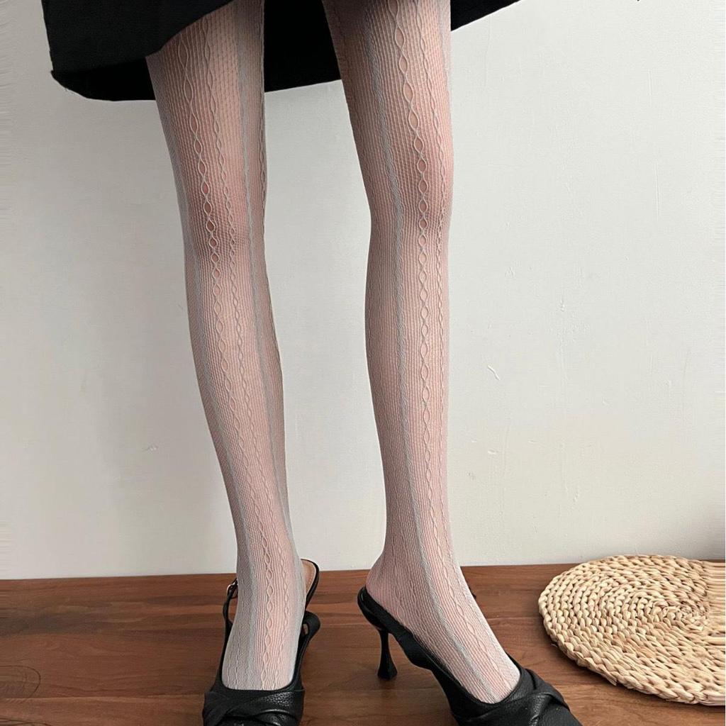 Spicy Y2K Cutout Lace Fishnet Stockings - Spring/Summer