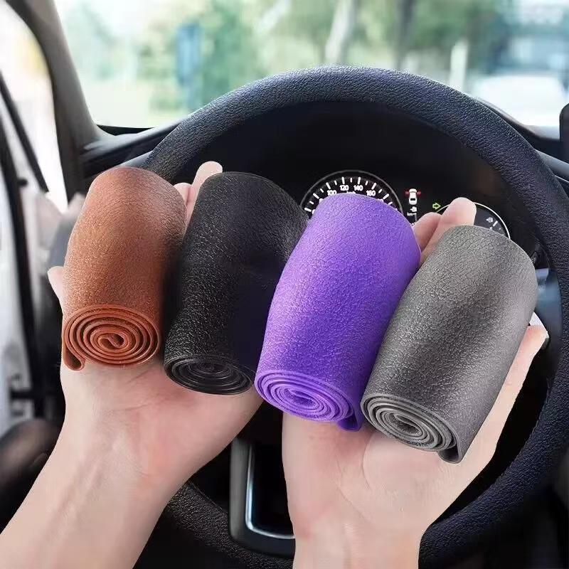 Ultra-Thin Anti-Slip Silicone Steering Wheel Cover - Summer Ice-Feel, Soft, Universal Fit for All Seasons
