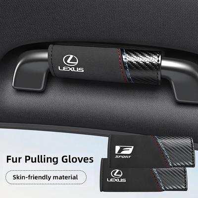 Car Handle Covers Pu Leather Slip-Proof Handgrip Protection Pad For F SPORT ES RX NX LS UX LM LX GX LC RZ IS CT GS RC HS