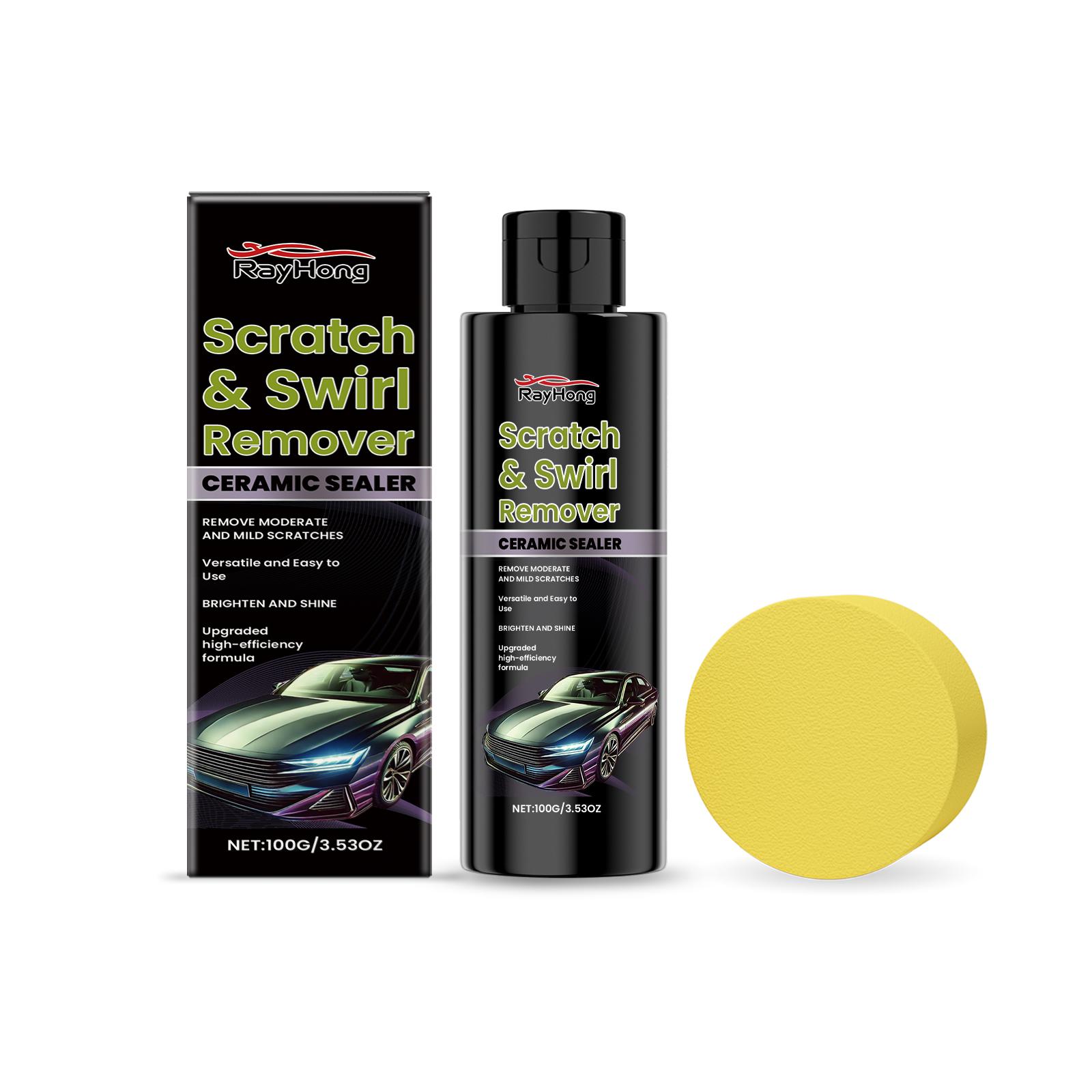 

Rayhong Car Scratch Remover Cleaner Stain Remover Polishing Maintenance Paint Brightening and Renovation Coating Agent 100g