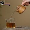 Yixing purple clay teapot raw ore keel gold sand Ruyi dragon ladle teapot Kung Fu Chinese tea set