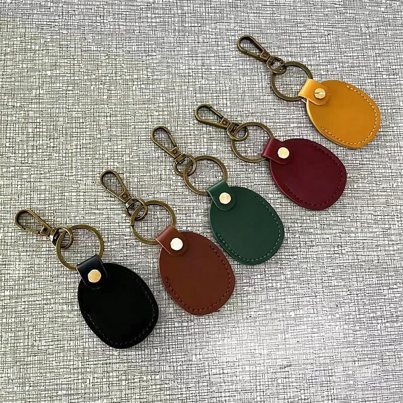 Schlüsselanhänger für Schutzhülle Retro Hochwertiger Leder-Schlüsselanhänger für Anti-Lost Tracker Lokalisator Gerät Zubehör