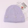Bow Hat for Women's Winter Wool Hat Big Head Circumference Thickened Warm Knitted Hat