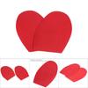 1 Pair Shoes Repair Rubber Soles Wear Resistant Rubber Heels Anti Slip Outsoles (Red)