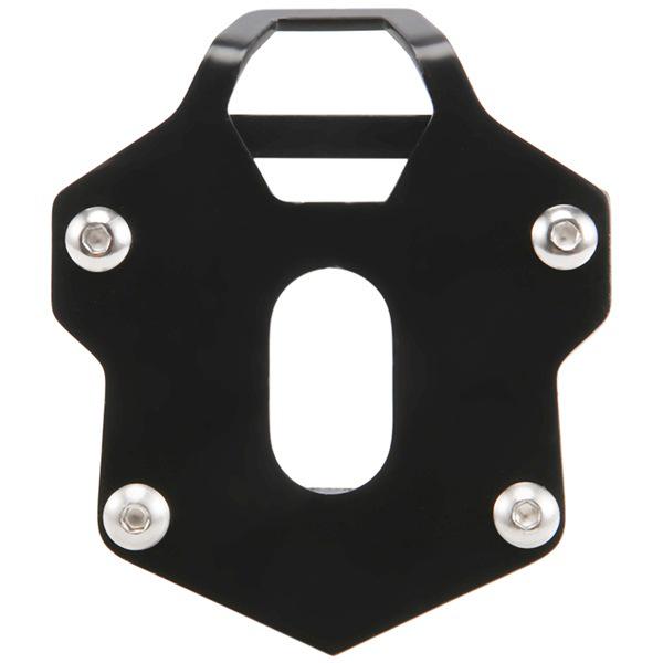 Silver Motorcycle Kickstand Pad Enlarger Base Accessory